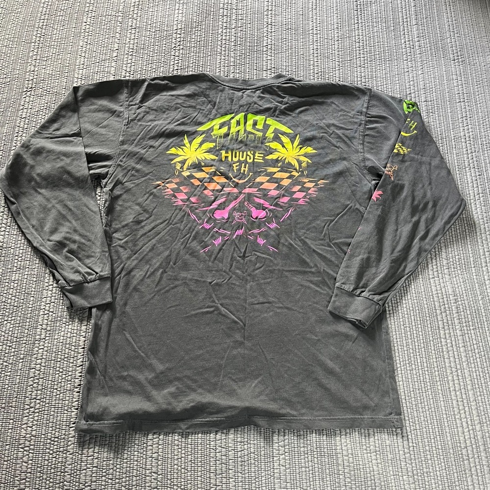 Fasthouse Youth Slapper T-Shirt Black Graphic Tee Large Moto Shirt